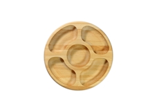 Round bowl with 5 dividers